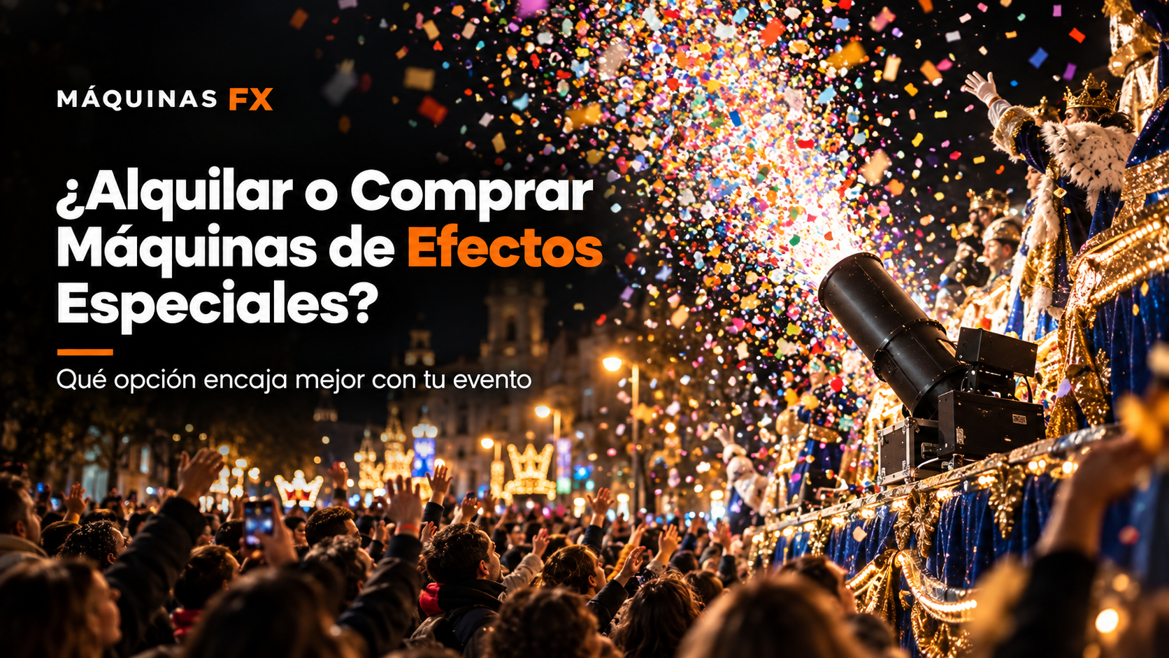 Alquilar o comprar máquinas de efectos especiales